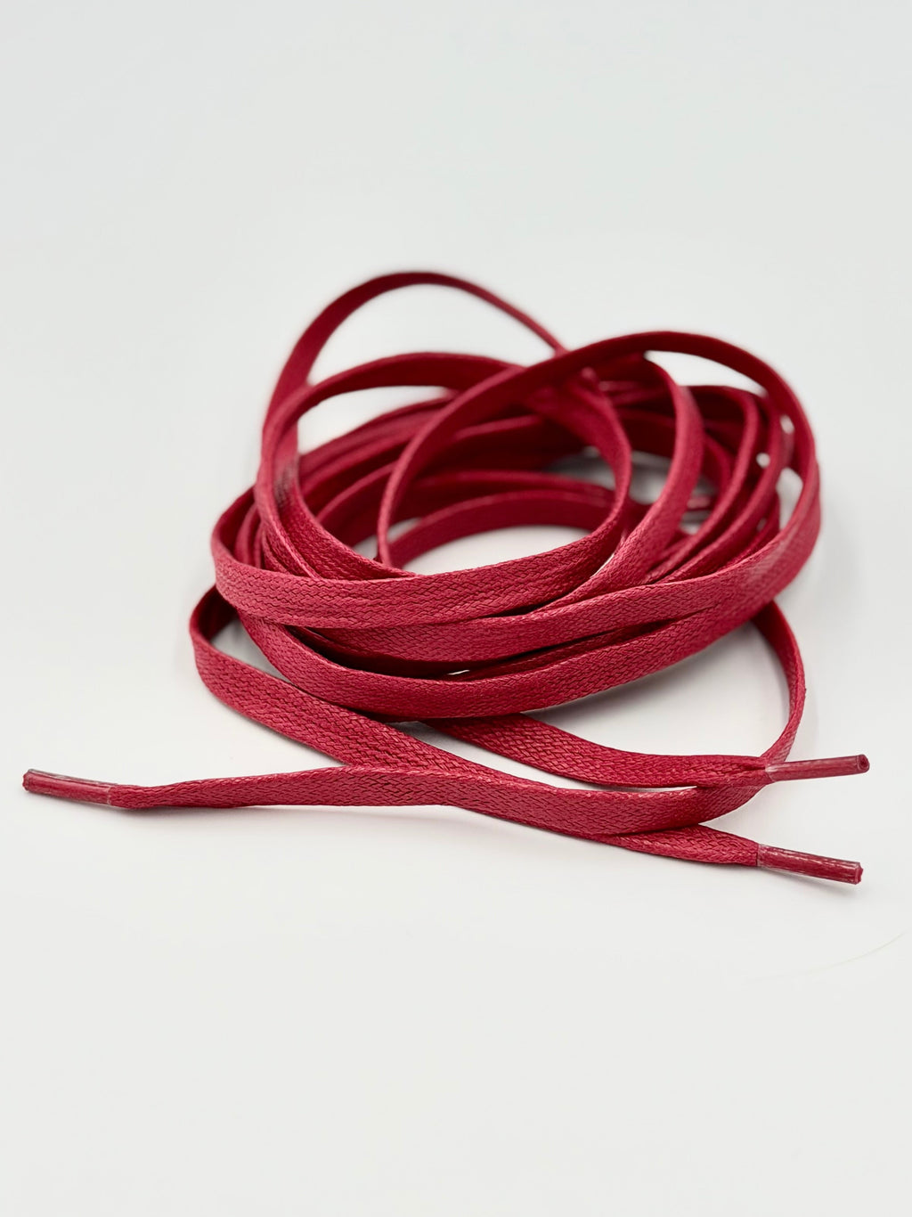 Red Premium Flat Flax Shoe Laces