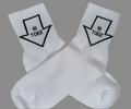 White 10 Toez Sox