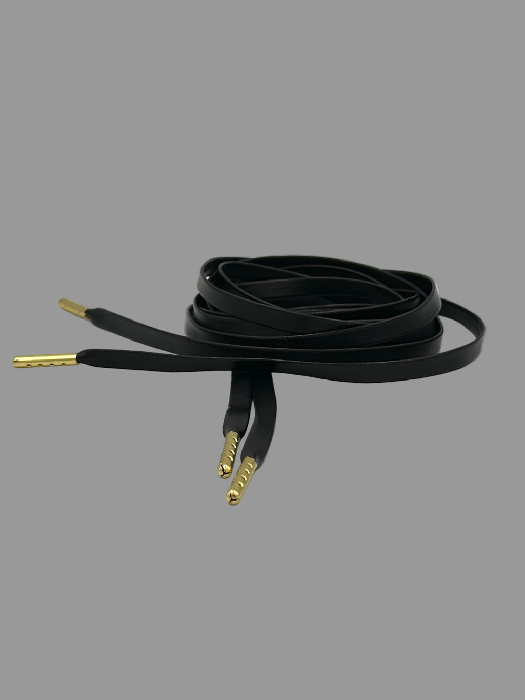 Black Leather PU Laces