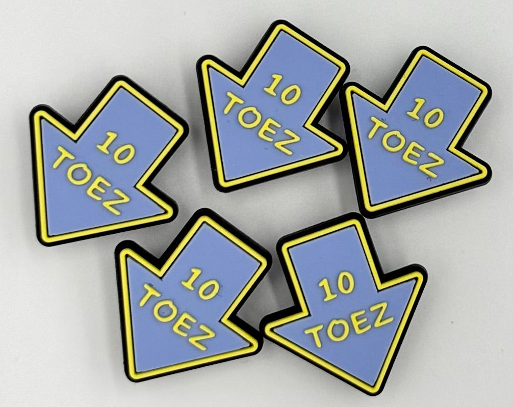 Washed Purp & Yellow Sneaker Lace Jibbitz