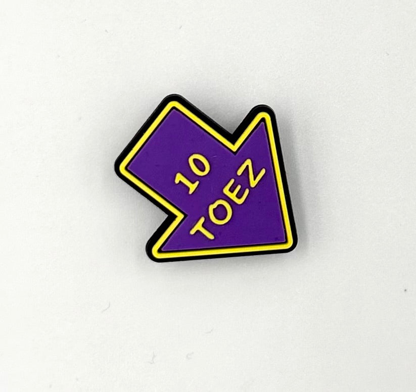 Purp & Yellow Sneaker Lace Jibbitz