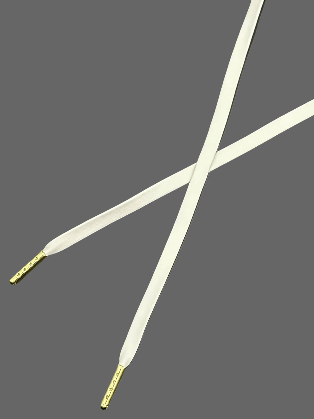 White Leather PU Laces