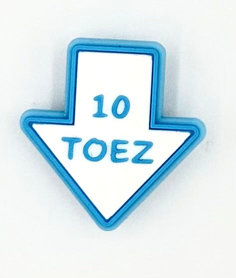 White & University Blu Sneaker Lace Jibbitz