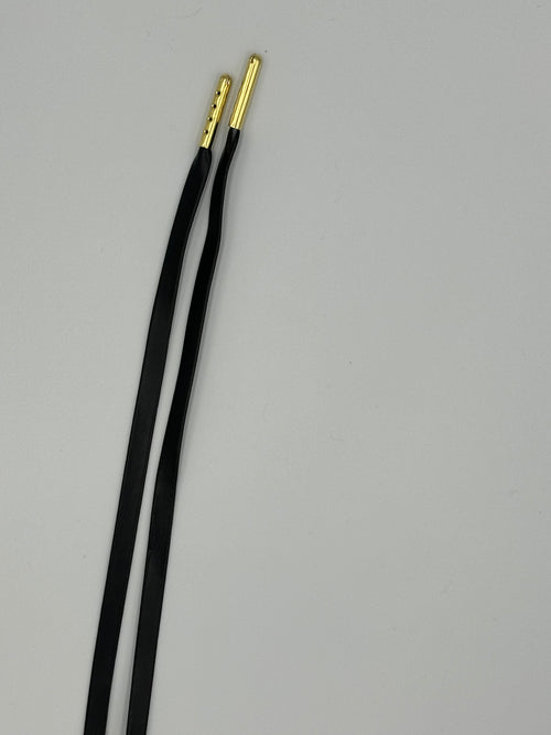 Black Leather PU Laces