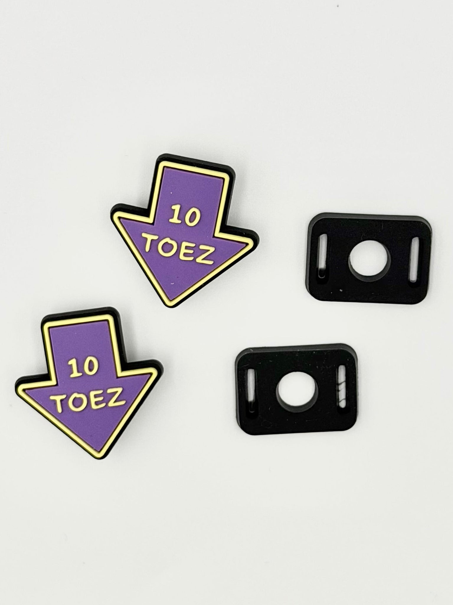 Purp & Yellow Sneaker Lace Jibbitz