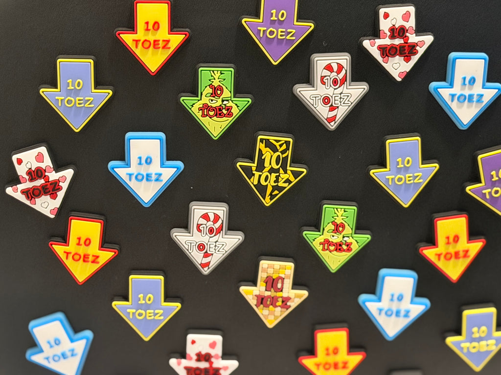 10 Toez Down Jibbitz