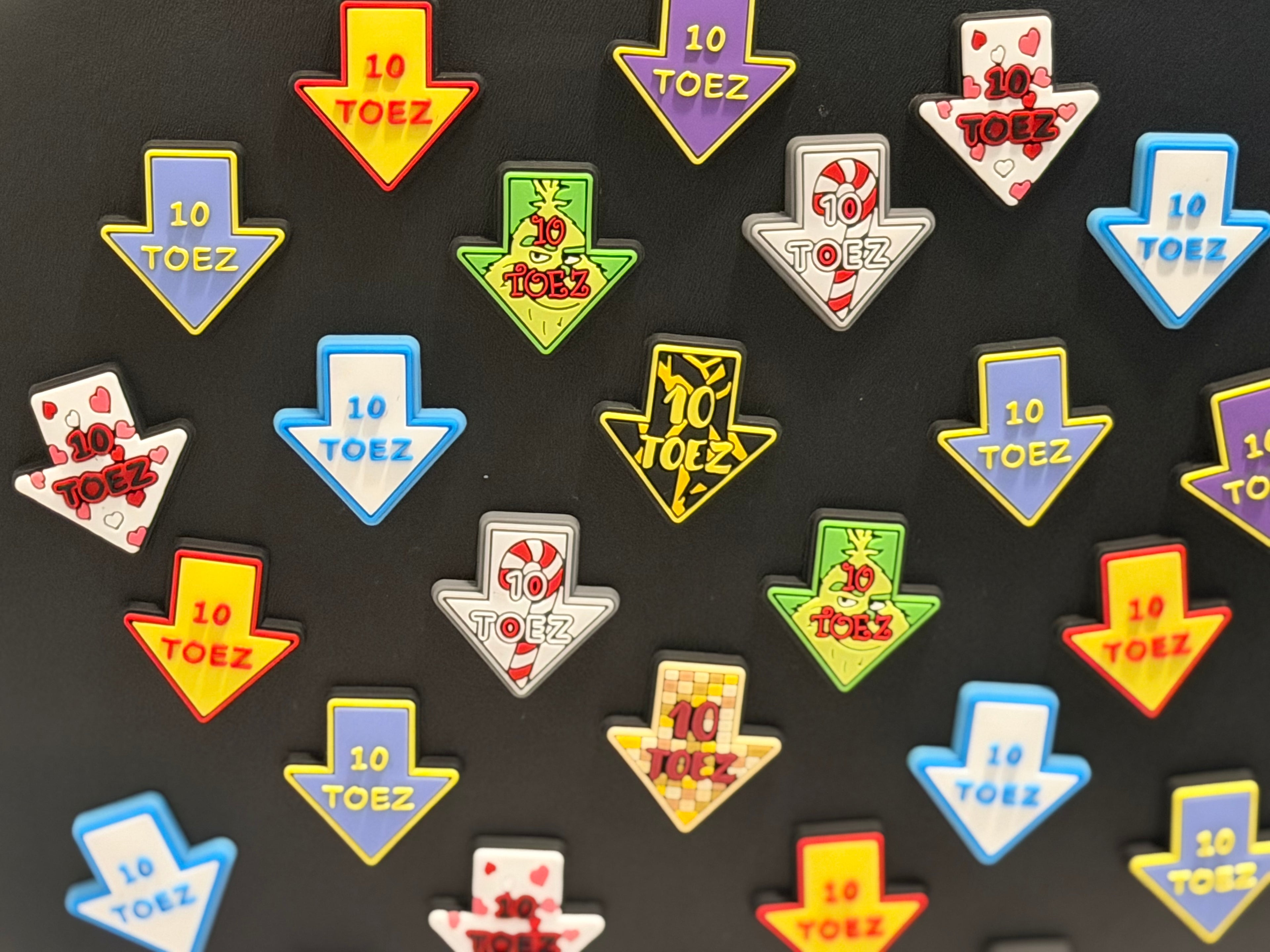 10 Toez Down Jibbitz