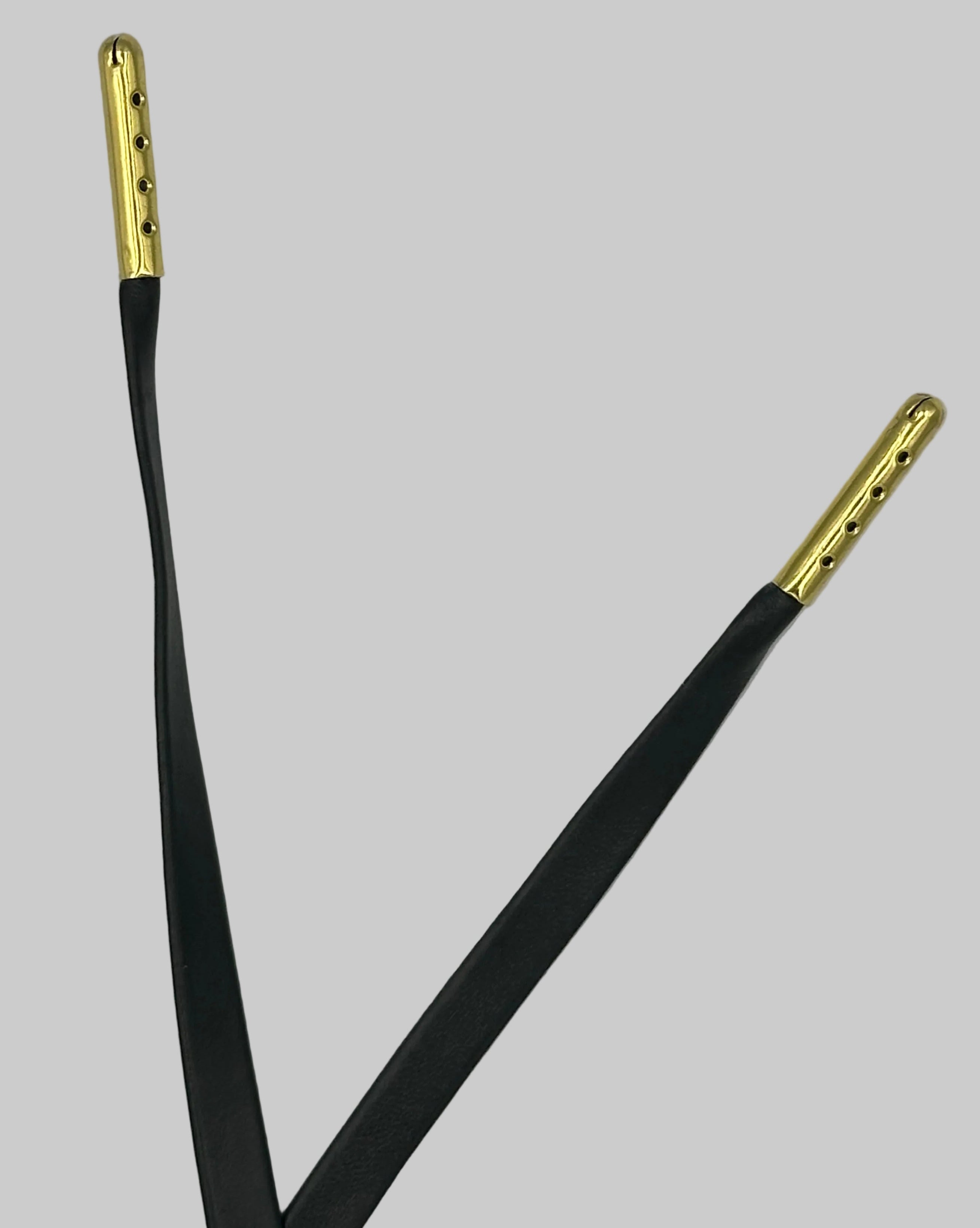 Dark Grey Leather PU Laces