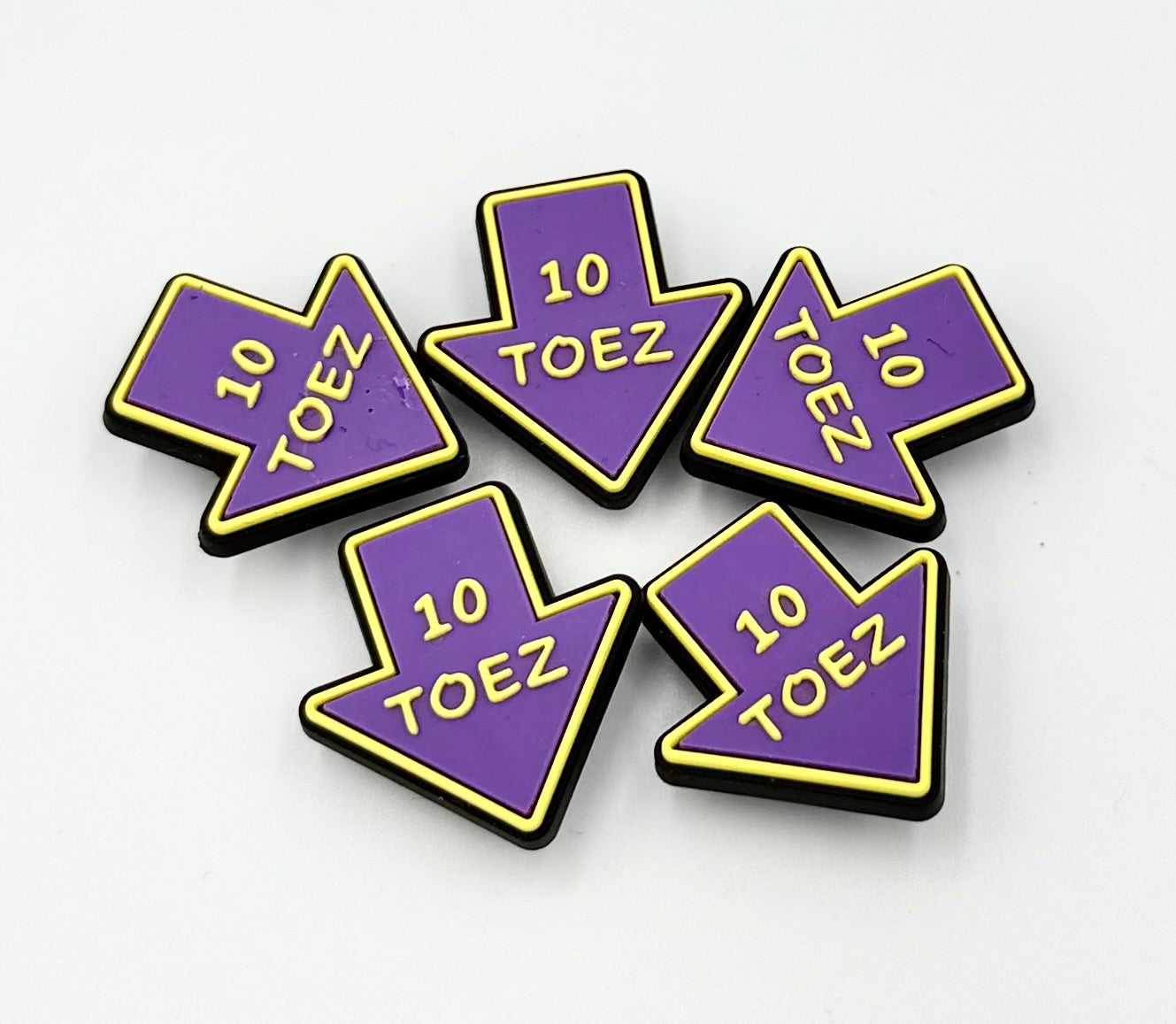 Purp & Yellow Sneaker Lace Jibbitz