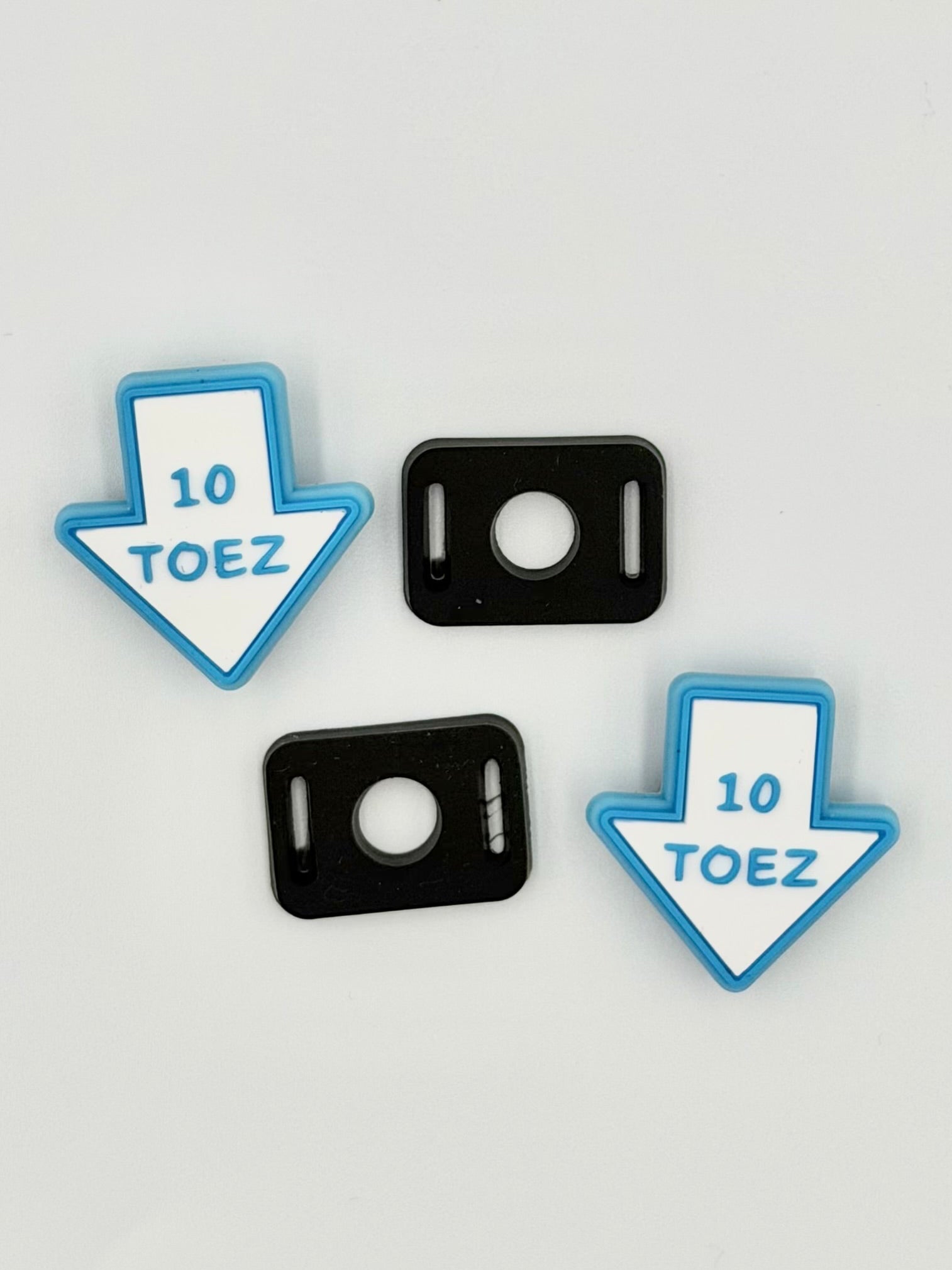 White & University Blu Sneaker Lace Jibbitz